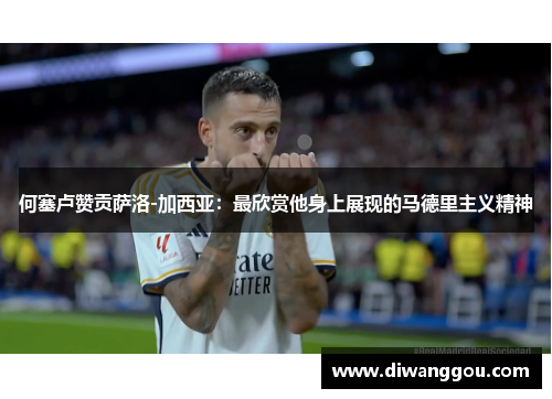 何塞卢赞贡萨洛-加西亚：最欣赏他身上展现的马德里主义精神